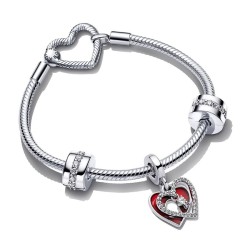 Heart & Keyhole Bracelet Gift Set