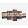 Family Qualities Typography Wall Art