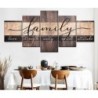 Family Qualities Typography Wall Art