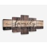 Family Qualities Typography Wall Art