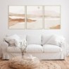 Neutral Wall Art Boho Framed Wall Art, Beige Wall Art Modern Art Boho Canvas