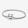 Disney Mickey Mouse Clasp Moments Snake Chain Bracelet