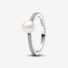 Treated Freshwater Cultured Pearl Ring Band Set