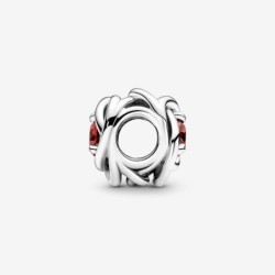 July True Red Eternity Circle Charm