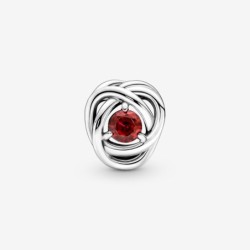 July True Red Eternity Circle Charm