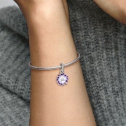 Purple Daisy Dangle Charm