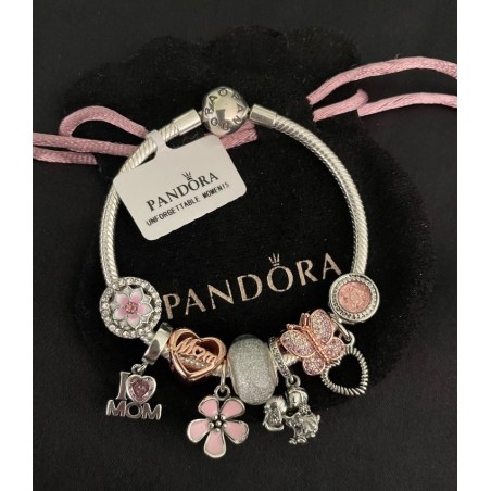 Pandora Bracelet with Mom Themed Charms