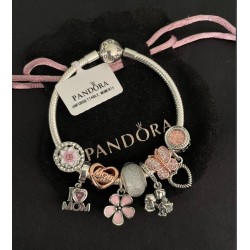 Pandora Bracelet with Mom Themed Charms