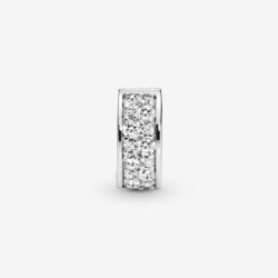 Clear Pavé Clip Charm