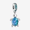 Murano Glass Sea Turtle Dangle Charm