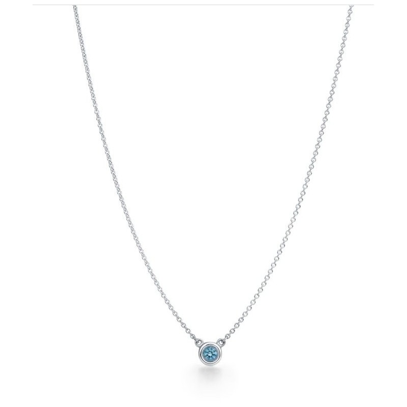 Color by the Yard Aquamarine Pendant  Silver