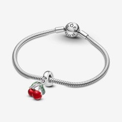 Asymmetrical Cherry Fruit Dangle Charm