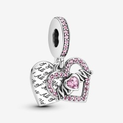 Heart & Mom Dangle Charm