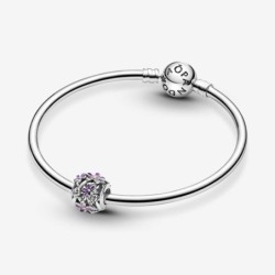 Openwork Purple Daisy Charm