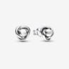 April Birthstone Eternity Circle Stud Earrings