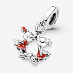 Disney Mickey Mouse & Minnie Mouse Kissing Dangle Charm