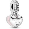 Pandora Jewelry Mother and Daughter Hearts Dangle Cubic Zirconia