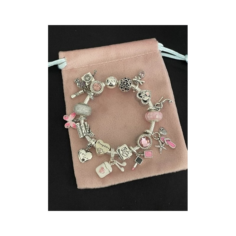 Linx Snake Chain Bracelet with Pink Daughter and Graduation Themed