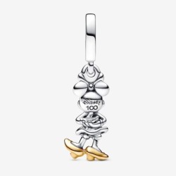 Disney 100th Anniversary Minnie Mouse Lab-grown Diamond Dangle Charm