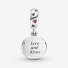 Disney Mickey Mouse & Minnie Mouse Love and Kisses Dangle Charm