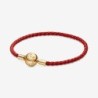 Winnie the Pooh Red and Gold Leather Bracelet Set