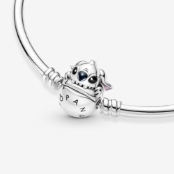 Pandora Moments Disney Stitch Biting Clasp Bangle