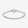 Pandora Moments Marvel The Avengers Logo Clasp Snake Chain Bracelet