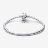 Pandora Moments Sparkling Moon Clasp Snake Chain Bracelet