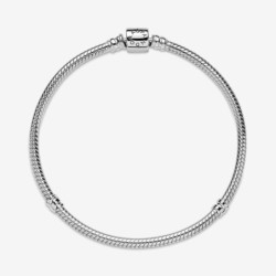 Pandora Moments Barrel Clasp Snake Chain Bracelet