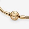 Pandora Moments Snake Chain Bracelet,Metal: Gold plated