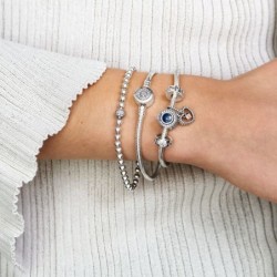 Pandora Moments Sparkling Crown O Snake Chain Bracelet