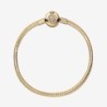 Pandora Moments Sparkling Crown O Snake Chain Bracelet,Gold plated