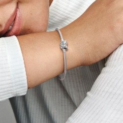 Pandora Moments Butterfly Clasp Snake Chain Bracelet