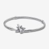 Pandora Moments Asymmetric Star T-bar Snake Chain Bracelet