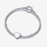 Engravable Heart Charm Bracelet Set