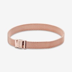 Pandora Reflexions™ Mesh Bracelet,Rose gold plated