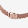 Pandora Reflexions™ Mesh Bracelet,Rose gold plated