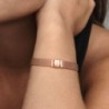 Pandora Reflexions™ Mesh Bracelet,Rose gold plated