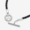 Pandora Moments Braided Leather T-bar Bracelet