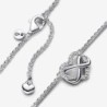 Sparkling Infinity Heart Collier Necklace