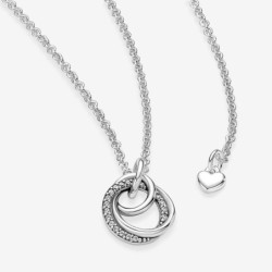 Family Always Encircled Pendant Necklace