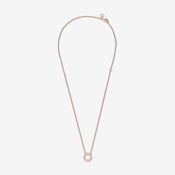 Pandora Logo Pavé Circle Collier Necklace