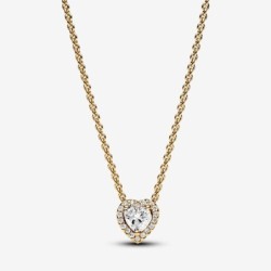 Sparkling Heart Collier Necklace