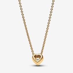 Sparkling Heart Collier Necklace