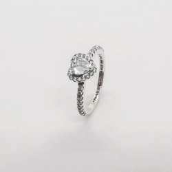 Ring for pandora, elevated heart ring s925 ale with pouch