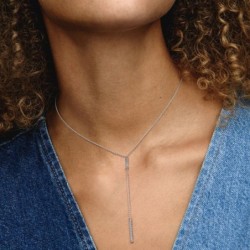 Pandora Timeless Pavé Prism Drop Necklace