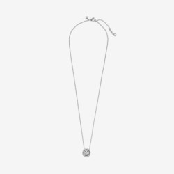 Sparkling Double Halo Collier Necklace