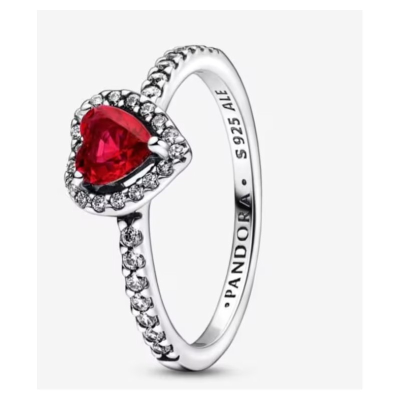 New Ring Fashion Continuous Bead Pandora s925 ALE,Sparkling Heart Ring