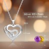 Necklaces for WomenI LOVE YOU，low allergenic silver heart  pendant