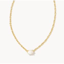 Kendra Scott Cailin Gold Pendant Necklace in Ivory Mother-of-Pearl